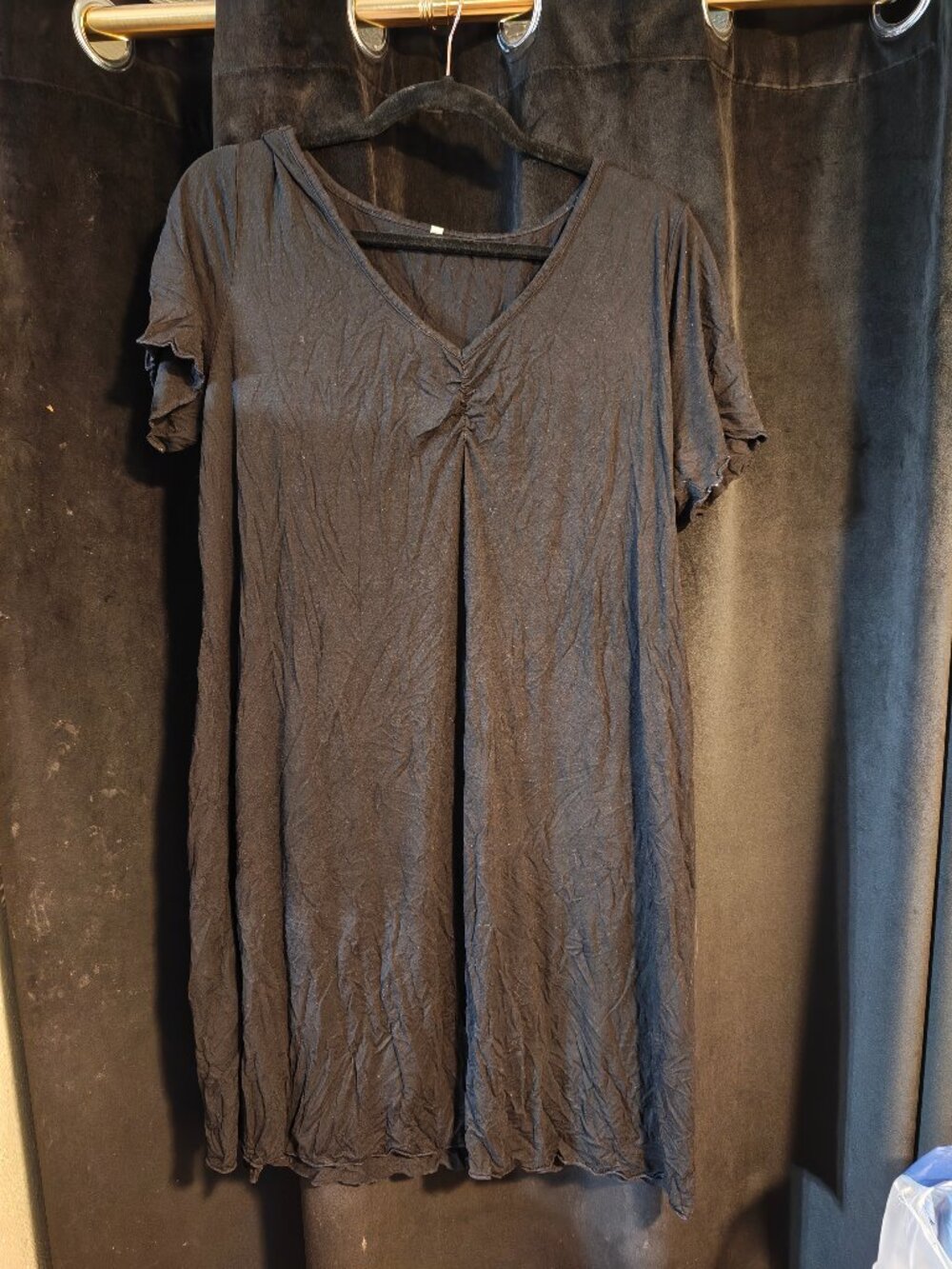 Black Tunic or Short Dress - Size L